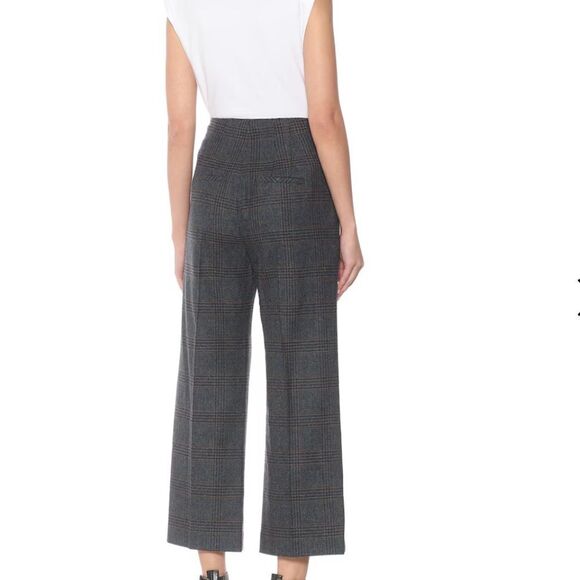 Veronica Beard Dova Prince Of Wales NEW Checked Wool Straight-leg Pants $595 - Picture 6 of 7
